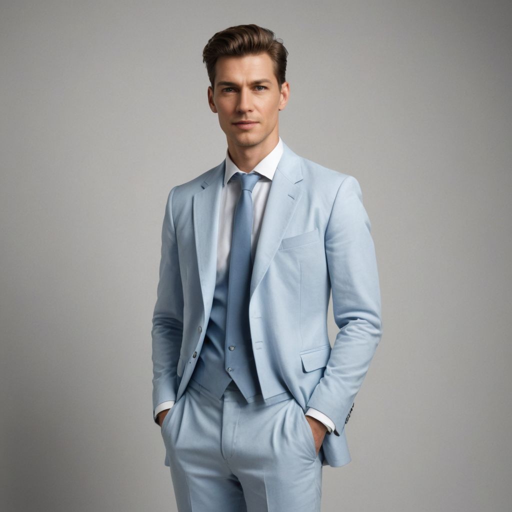 Blue and White Dress Photo Style