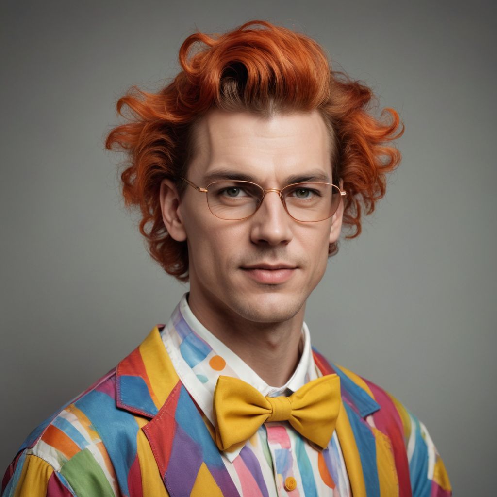 Clown with Big Sunglasses Photo Style