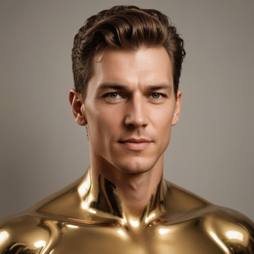 Gold Chrome Photo Style