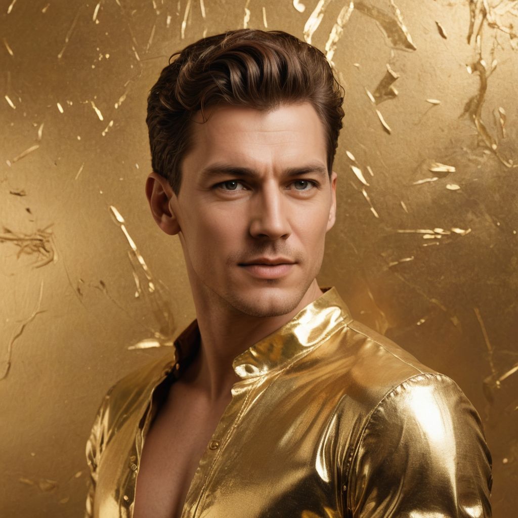 Gold Foil Photo Style