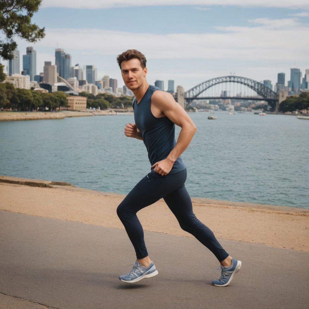 Jogging in Sydney, Australia Photo Style