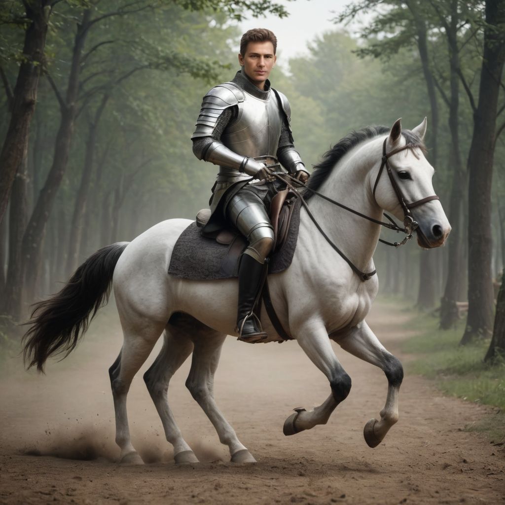 Knight on Horseback Photo Style