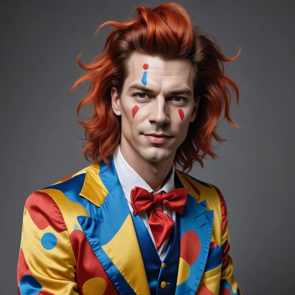 Long Hair Clown Suit Photo Style