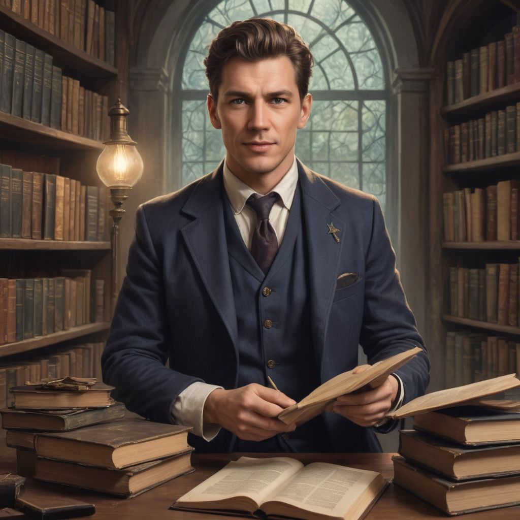 Mystical Librarian Photo Style