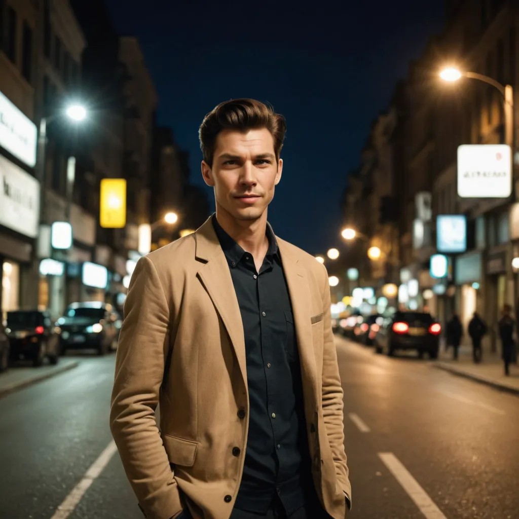 Natural Look Night Street Lights Photo Style