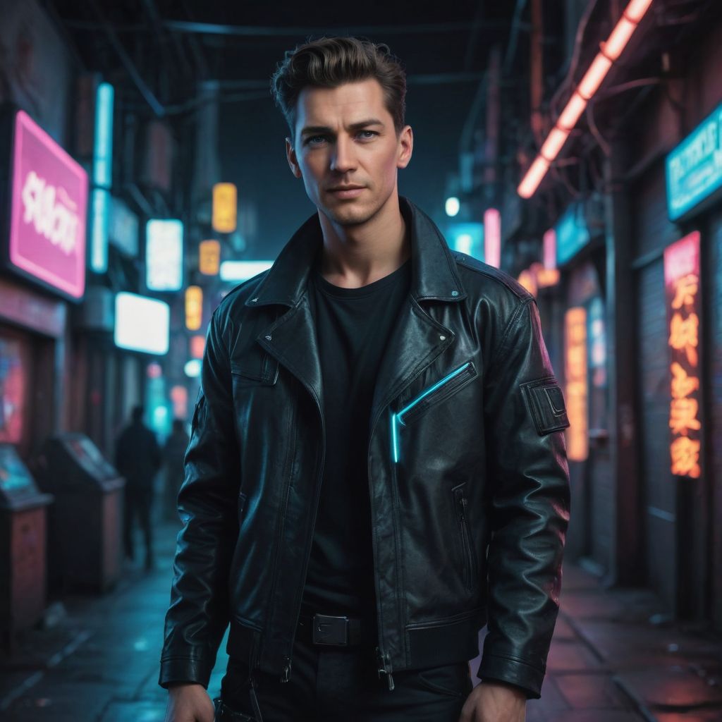 Neon Cyberpunk Image Photo Style