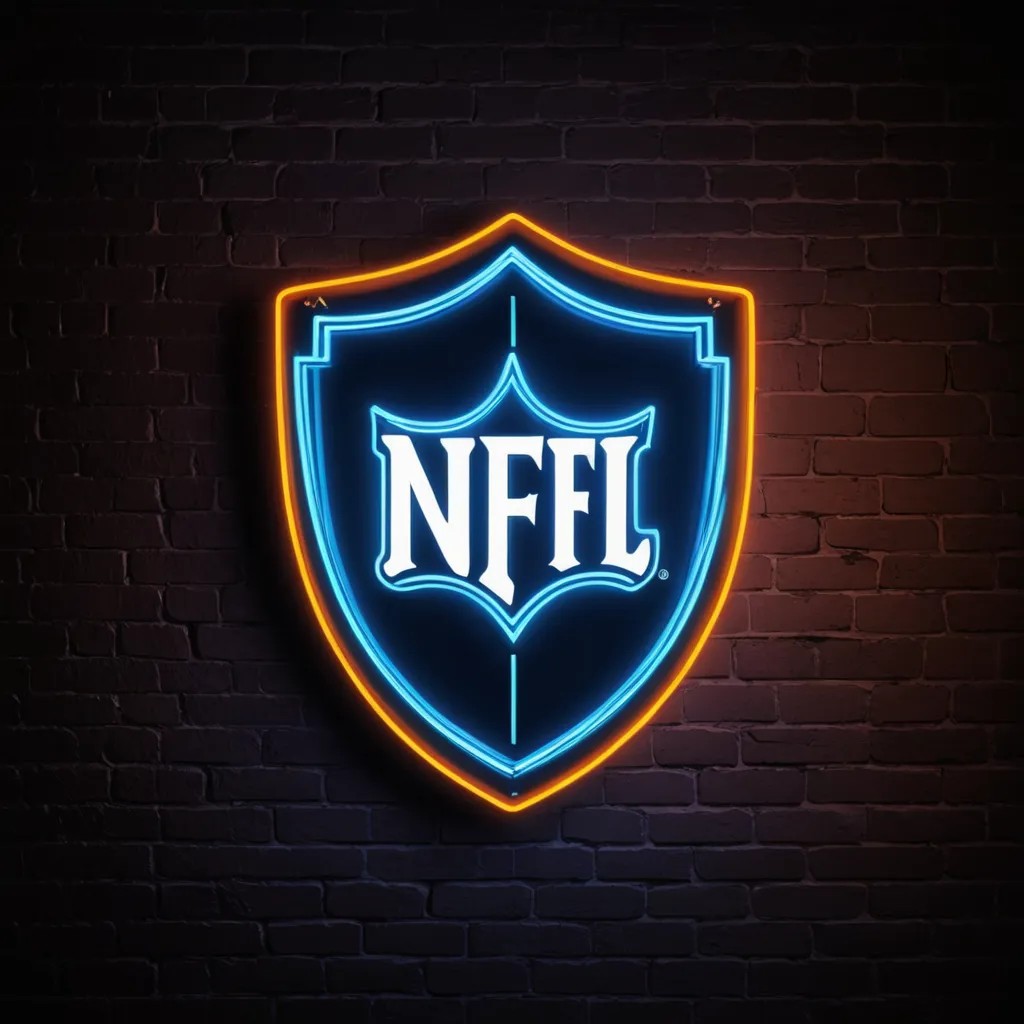 Convert Photo to NFL Logo with Electric Neon Sign Effects Style (Free ...