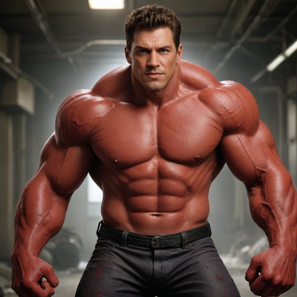 Red Hulk Photo Style