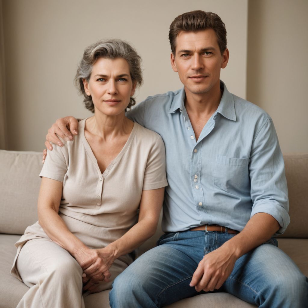 Relaxed 60-Year-Old Woman Photo Style