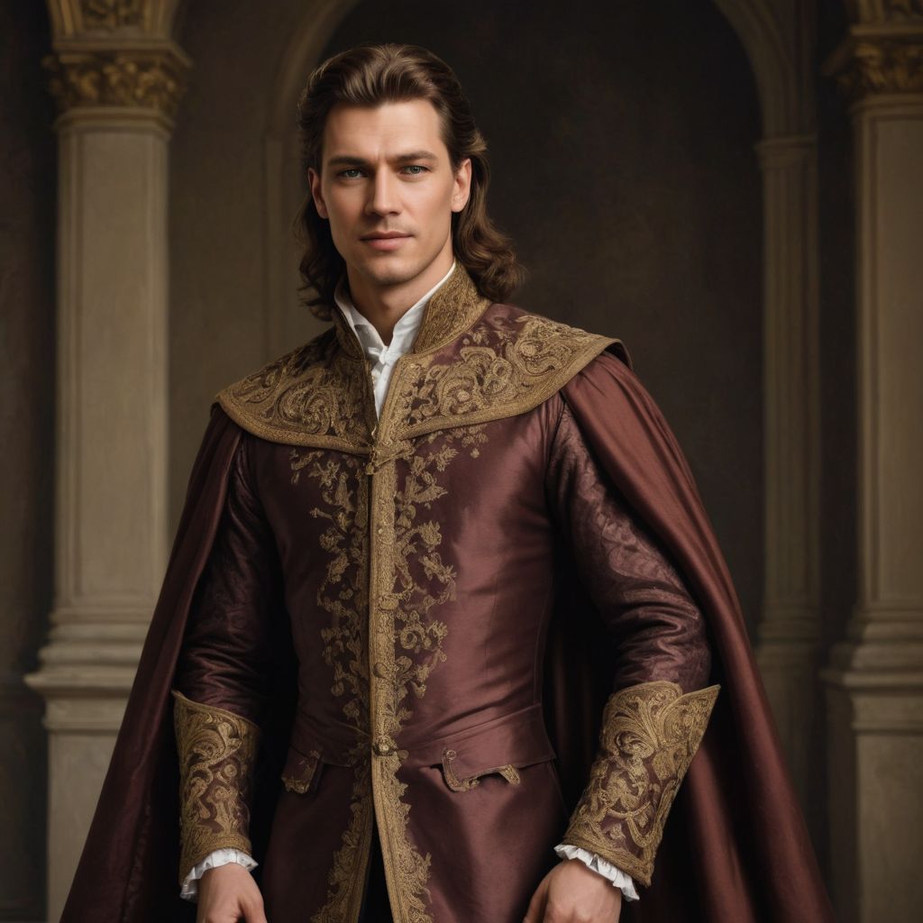 Royal Dress Long Brown Hair Photo Style