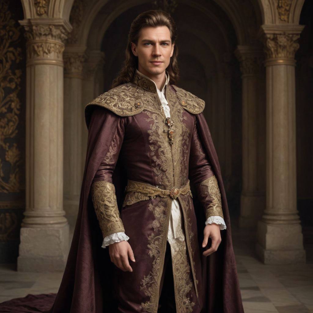 Royal Gown Very Very Long Brown Hair Photo Style