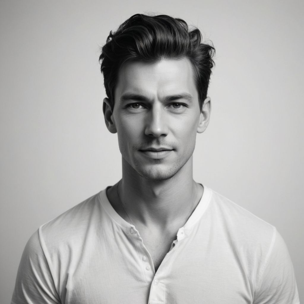 Converted Single Line Art, Black and White, Simple image