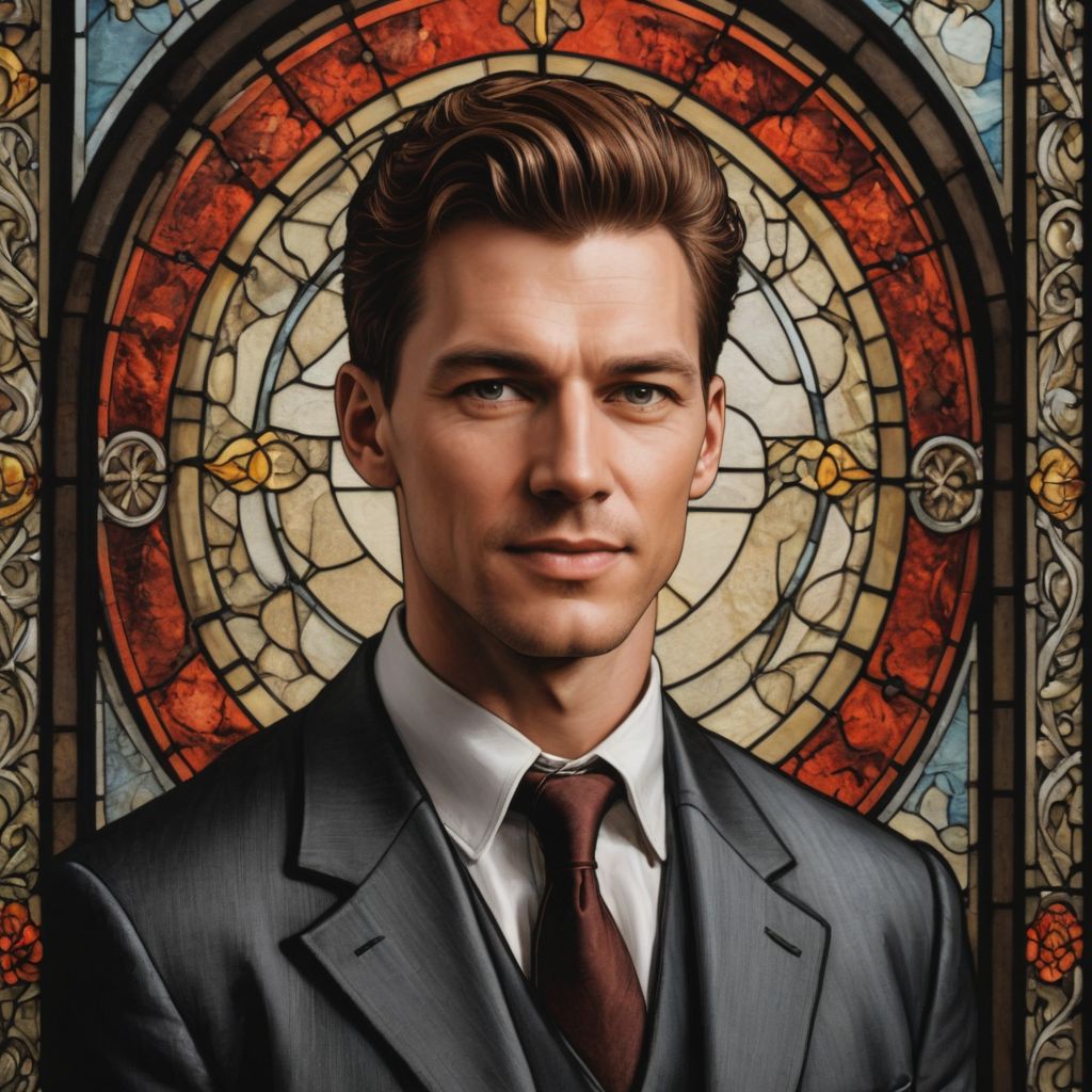 Stained Glass Outlines Photo Style