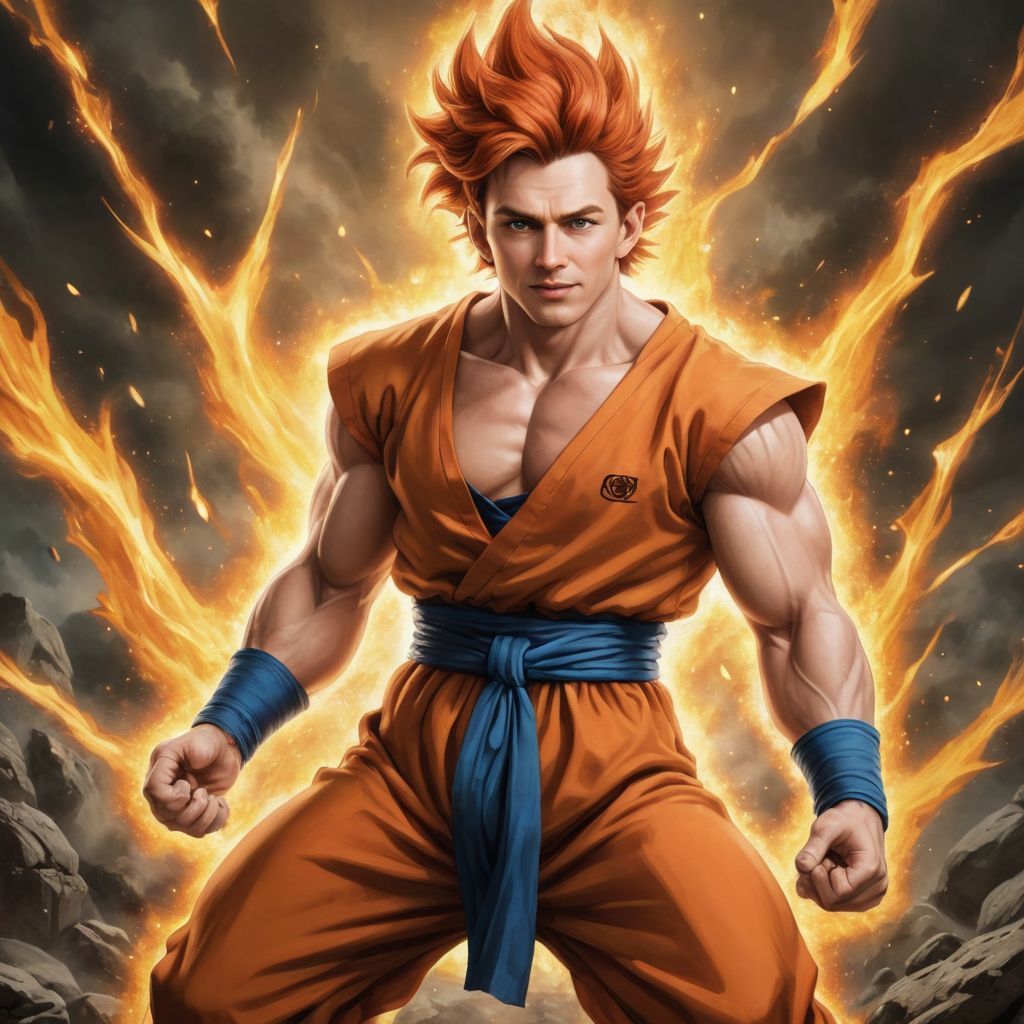Super Saiyan God Goku Photo Style