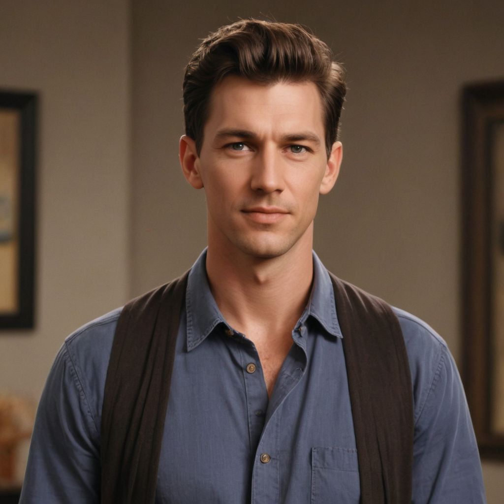 The Hero of the TV Series Friends Photo Style