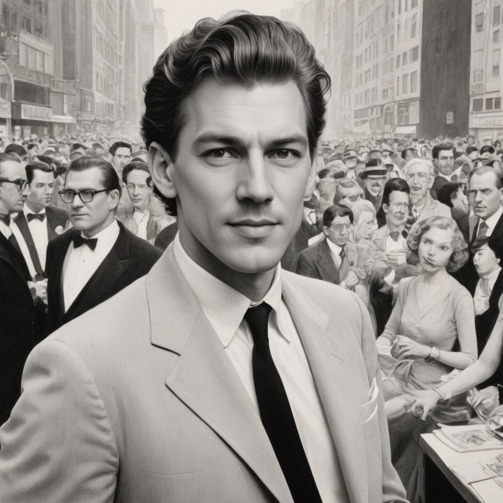 The New Yorker Cartoonist Al Hirschfeld Photo Style