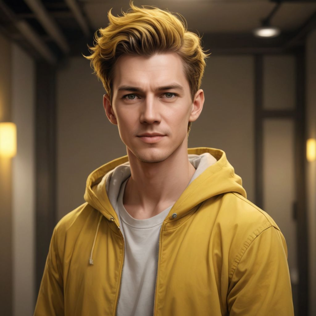 Yellow Anime Me Photo Style