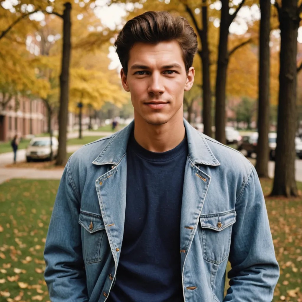 1980s College Age Student Photo Style