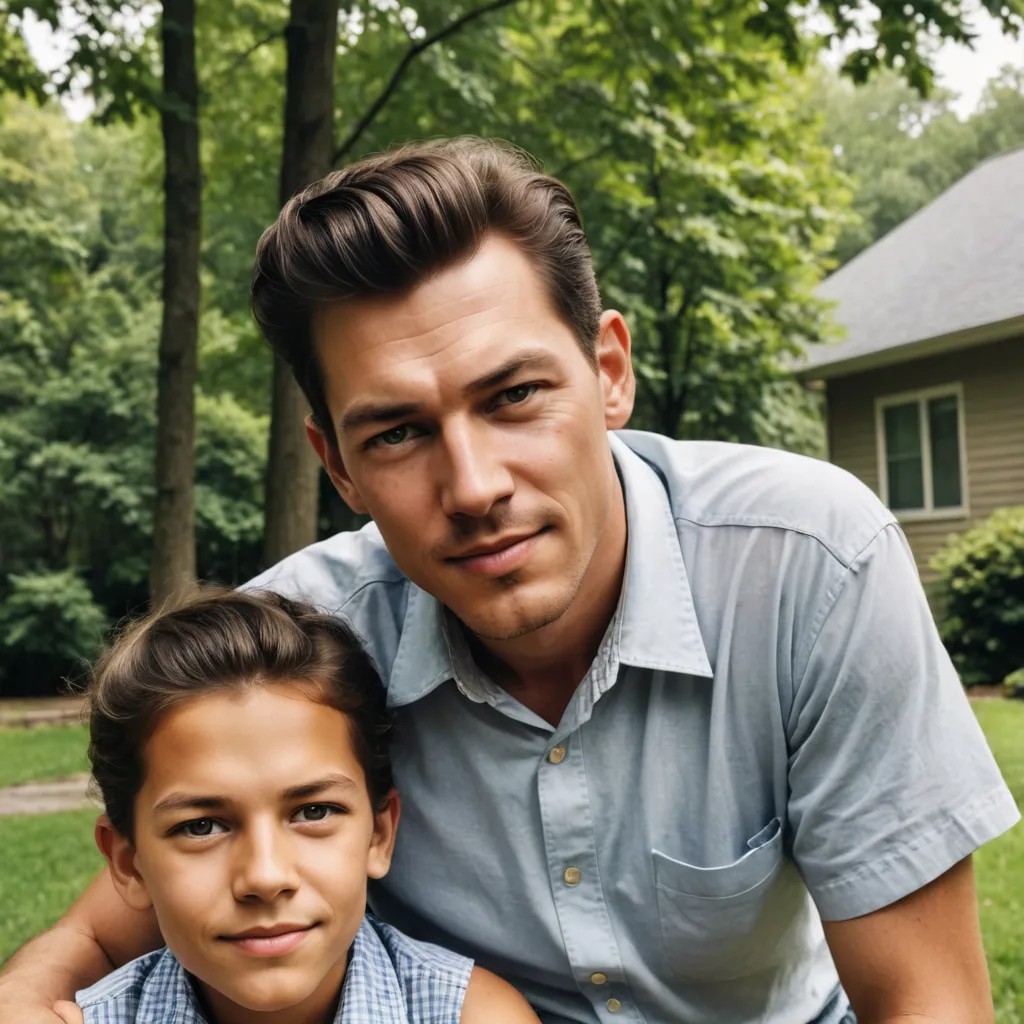 A Realistic Photo of Me and My Grandfather Photo Style