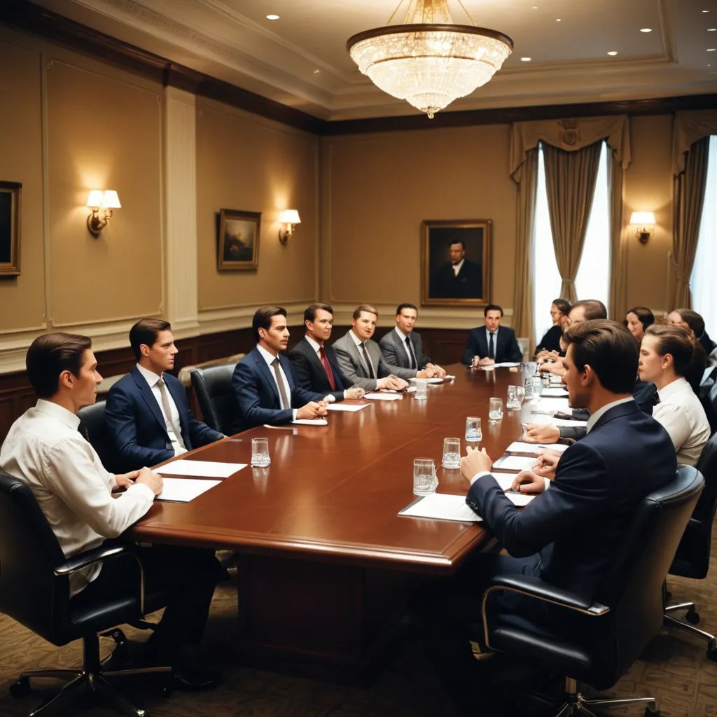 Attending a Very Important Meeting Photo Style