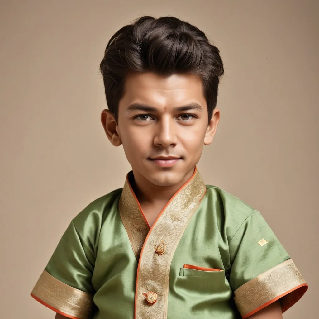 Baby Bang Hair in Indian Traditional Look Photo Style