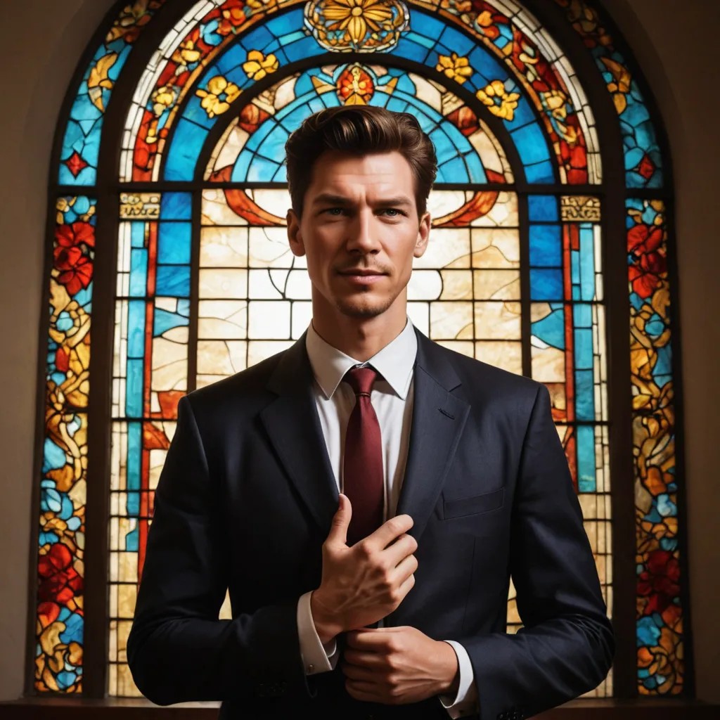 Church Stained Glass Photo Style