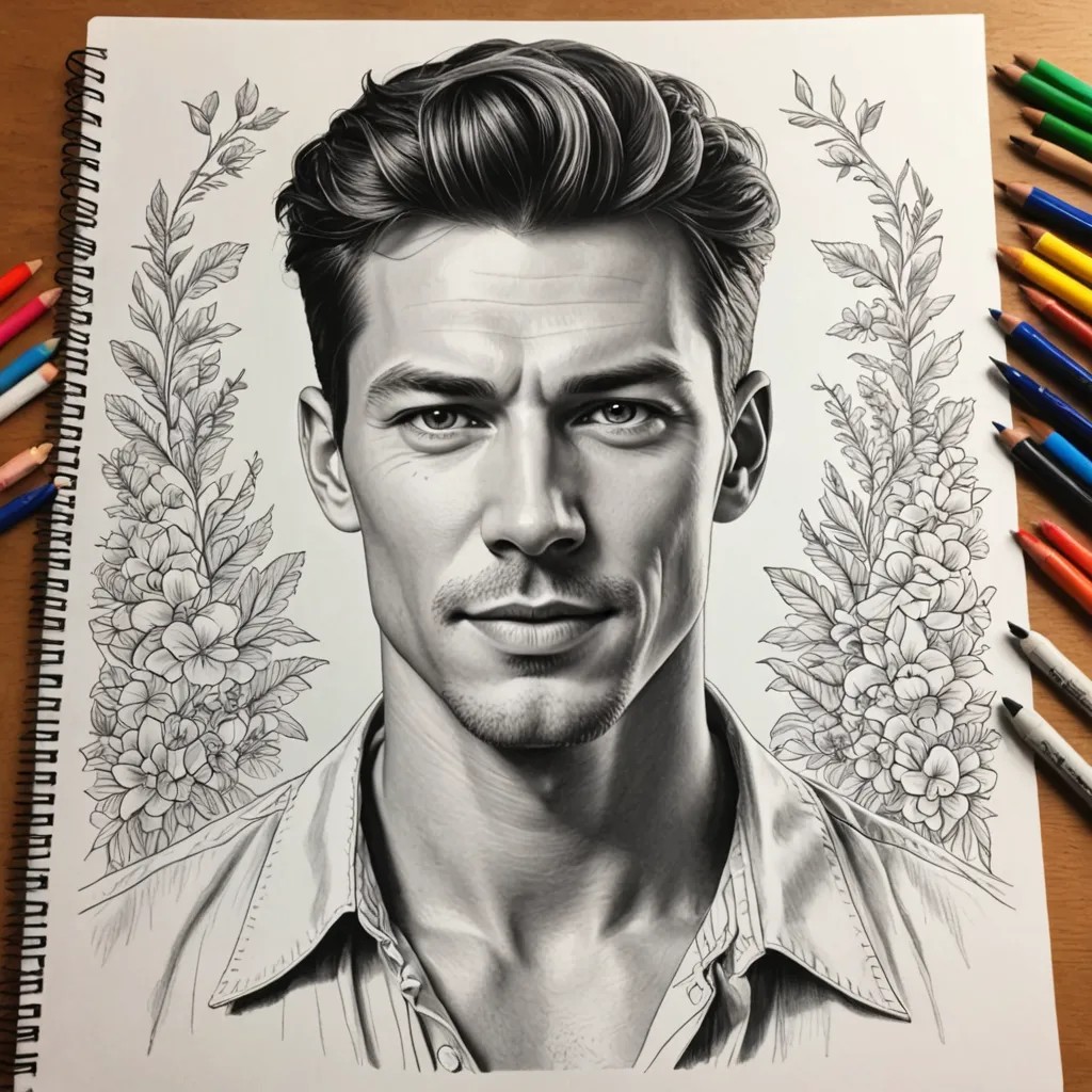 Converted Coloring Book Drawing image