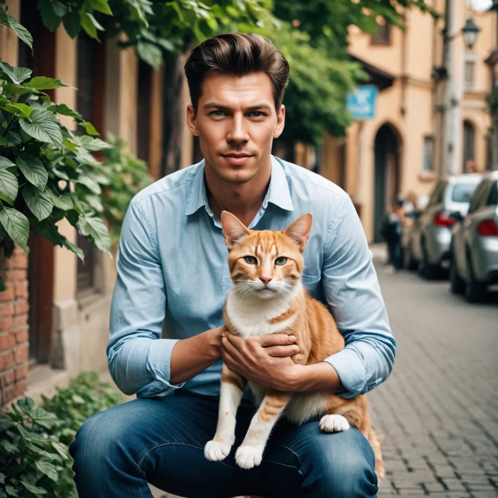 Кошка, грибы, психоделик Photo Style