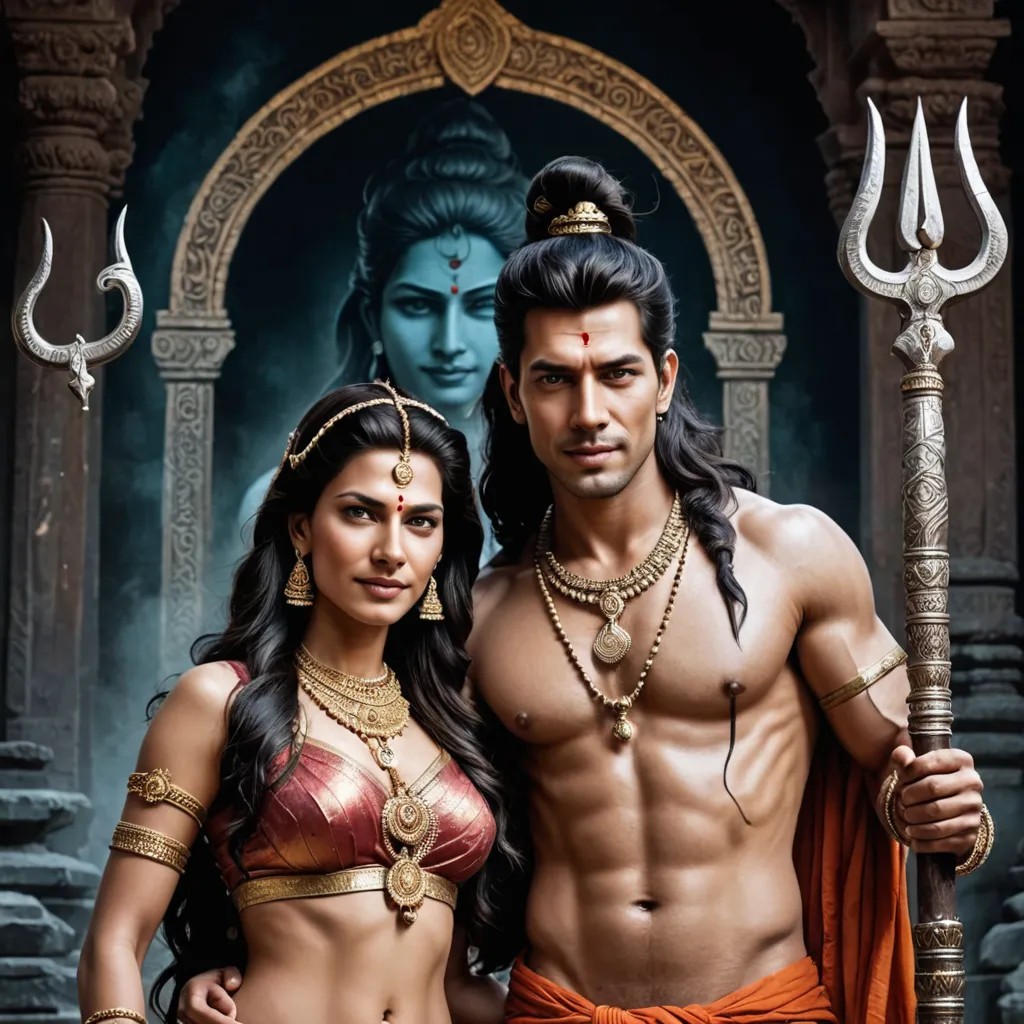 God Mahadev and Parvati Photo Style