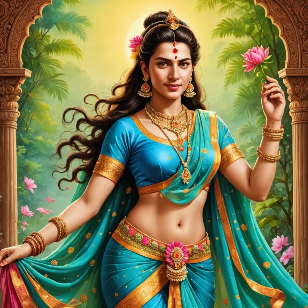 Goddess Radha Rani Full Image Photo Style