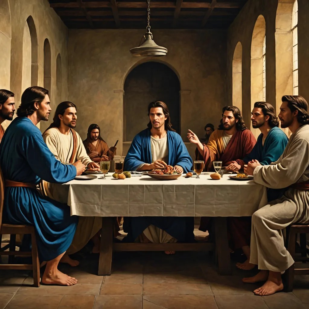 Like the Painting of the Last Supper Photo Style