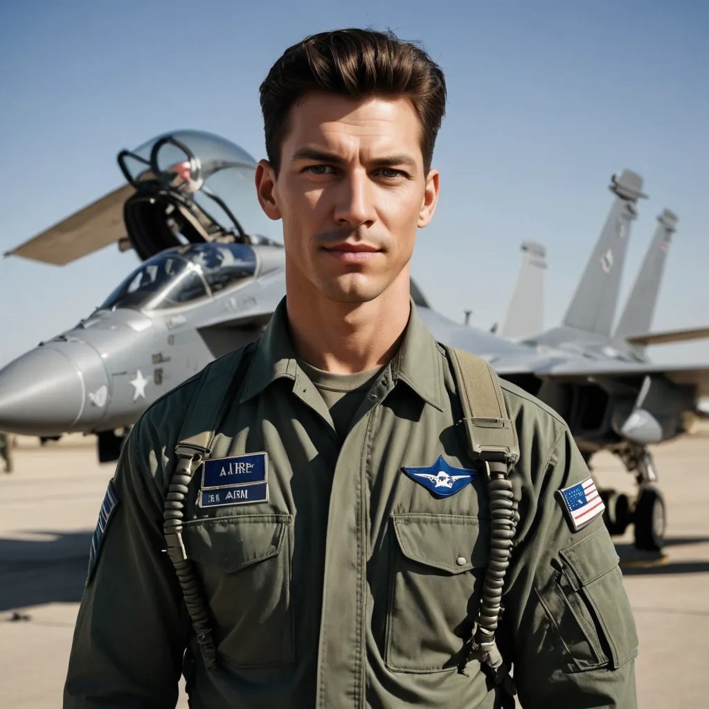 Normal Photo Air Force Military Man Photo Style