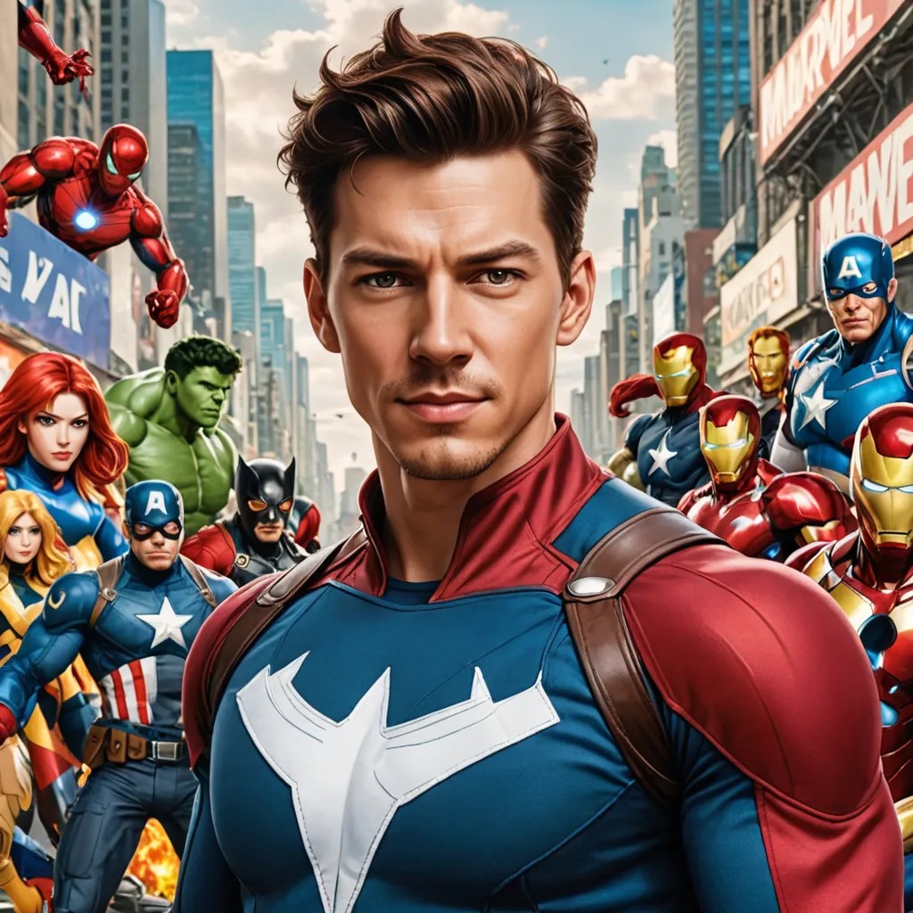 Photo Marvel and Background Anime Photo Style