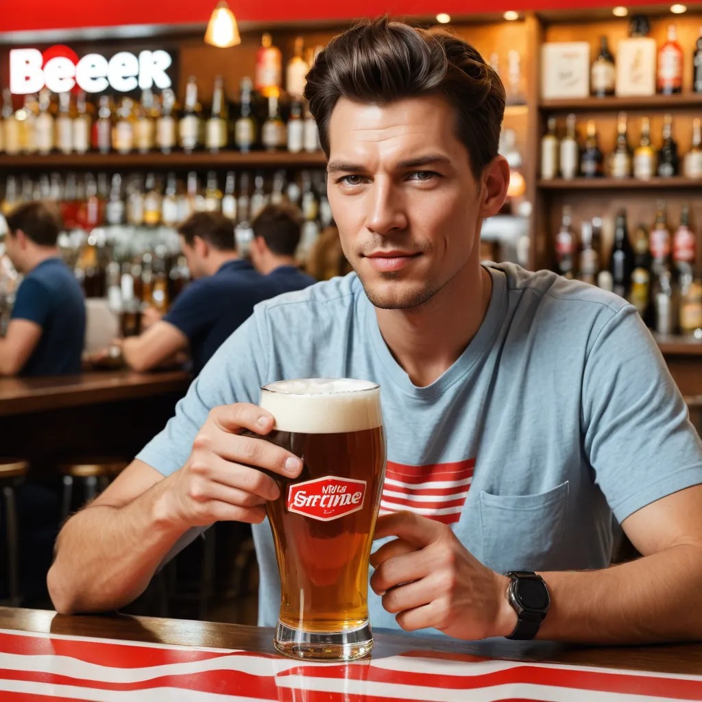 Red Stripe Beer Photo Style