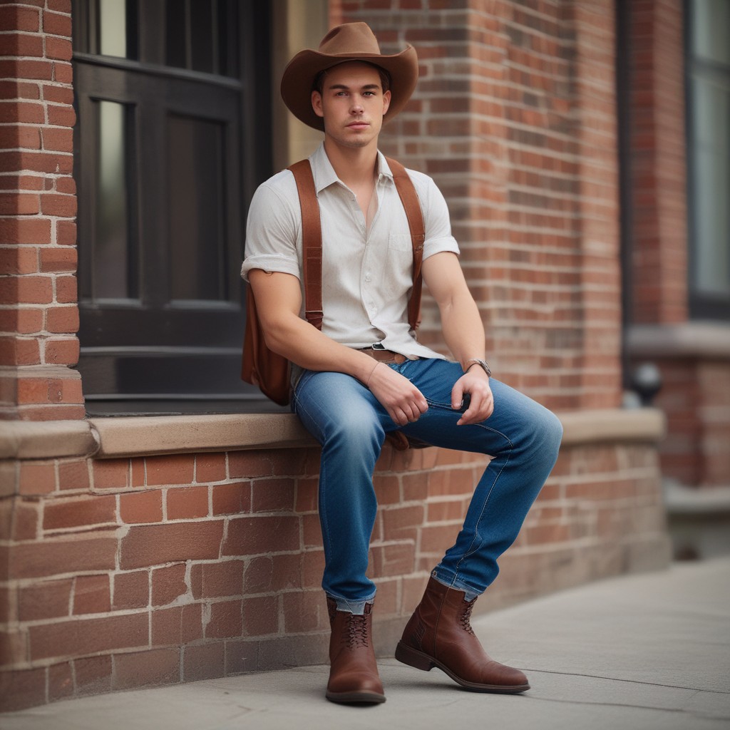 Summer Dress, Cowgirl Boots Photo Style