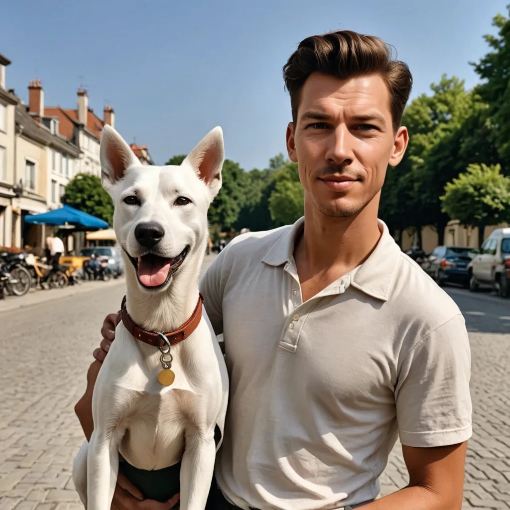 Tintin and Milou Animated Photo Style