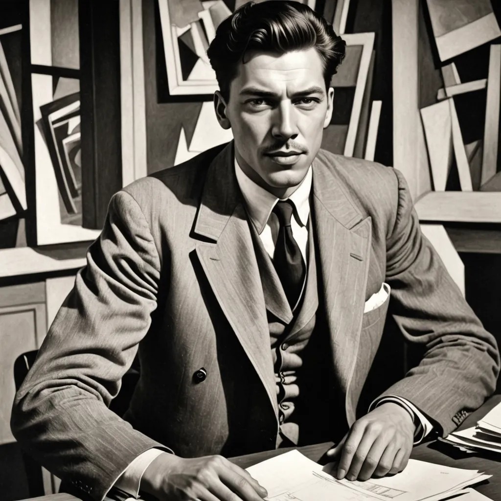 Wyndham Lewis Illustration Photo Style