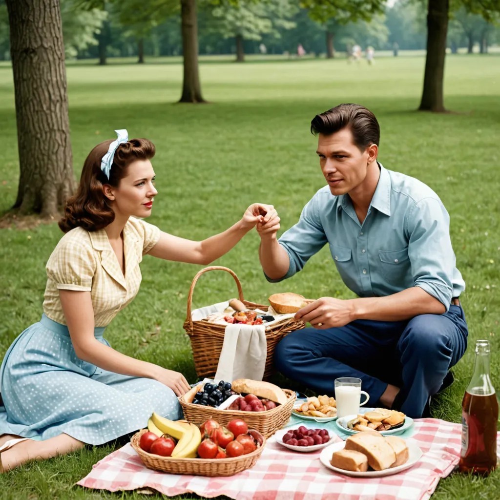 1950s Picnic Photo Style