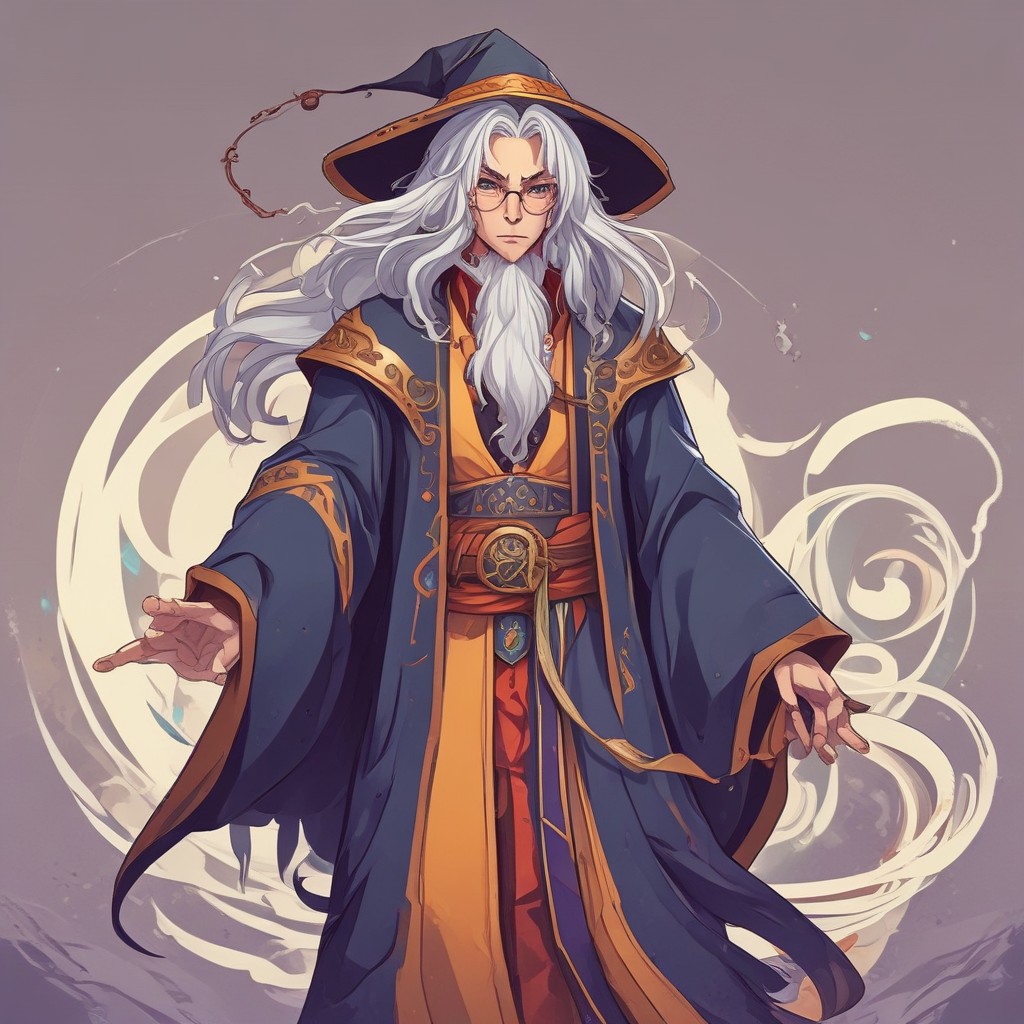 Converted 2D Anime Wizard Full Length image