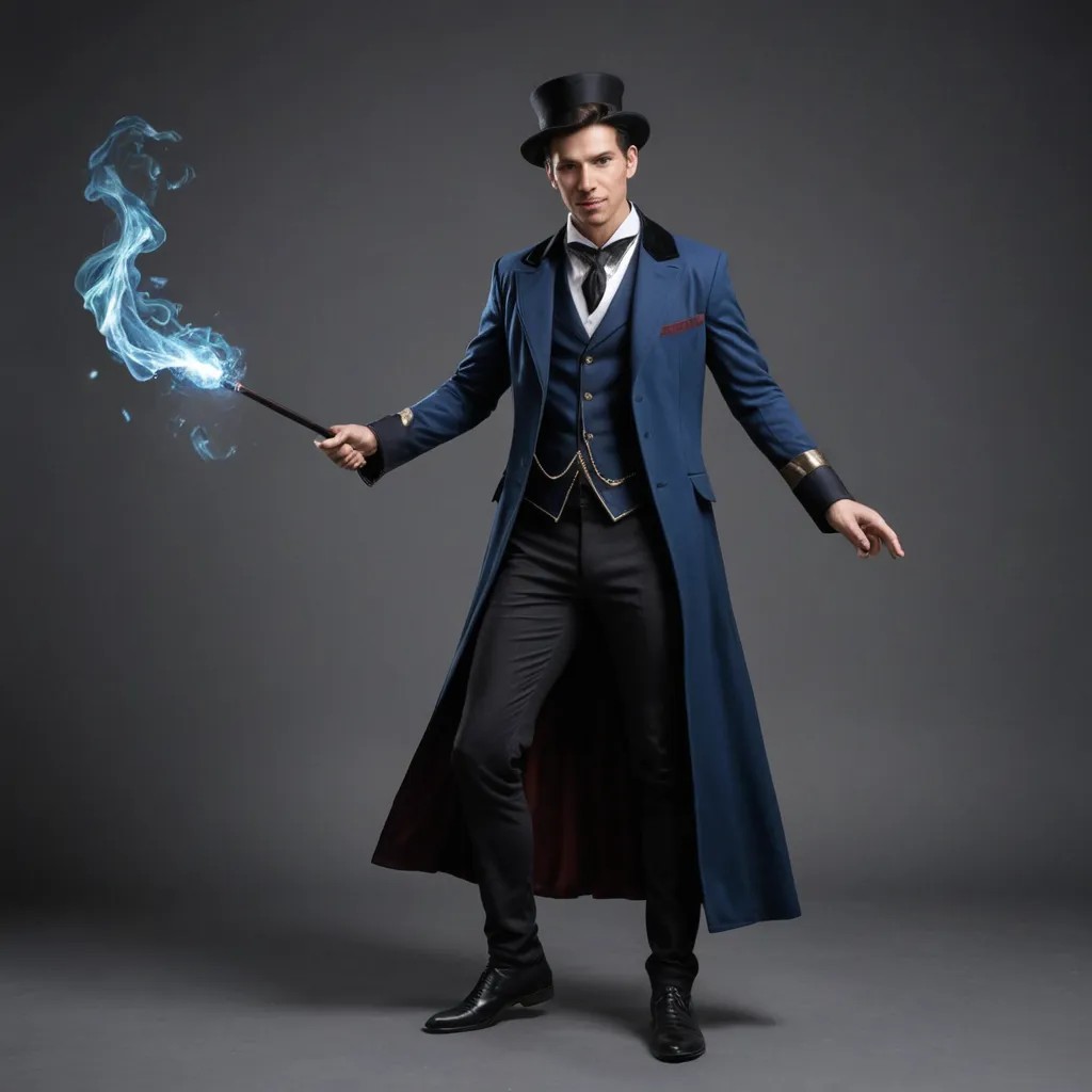 A Magician for RPG Game Full Length Photo Style