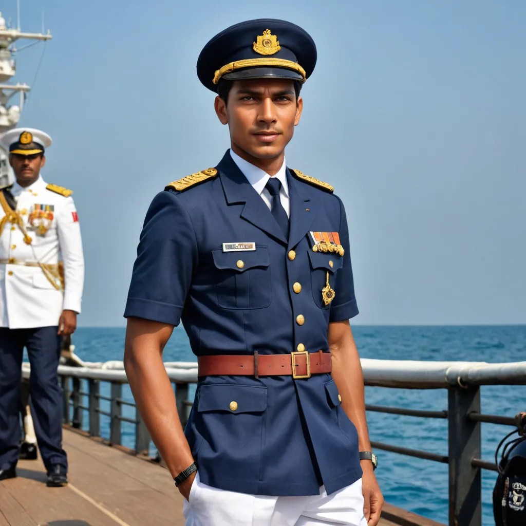 As a Sri Lankan Navy Officer Photo Style