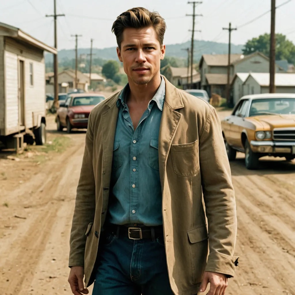 Brad Pitt Se7en Photo Style