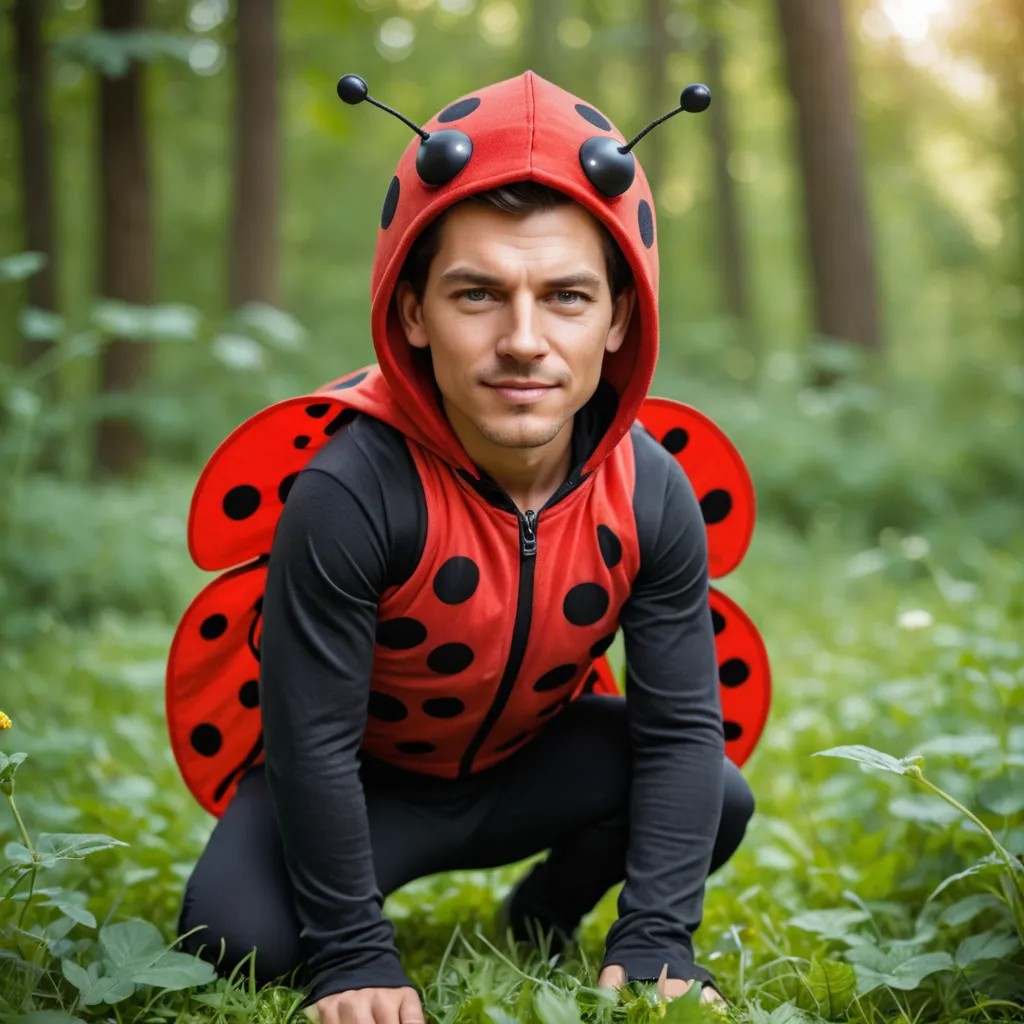 Cute Ladybug Costume Photo Style