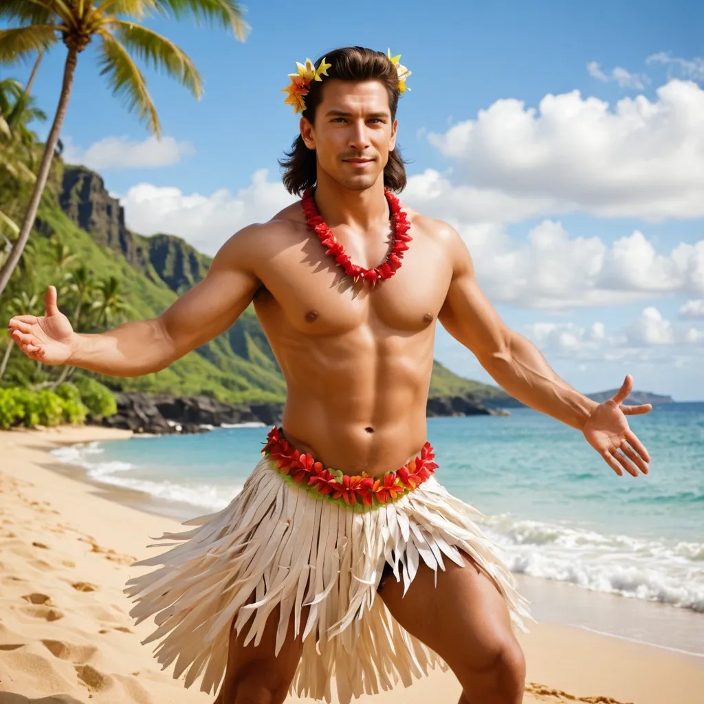 Hawaiian Hula Dancer Photo Style