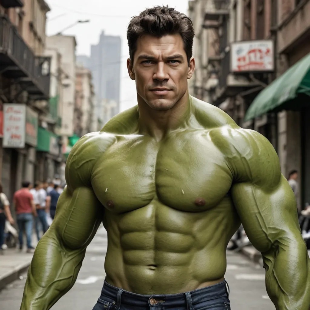 Hulk Muscoloso Photo Style