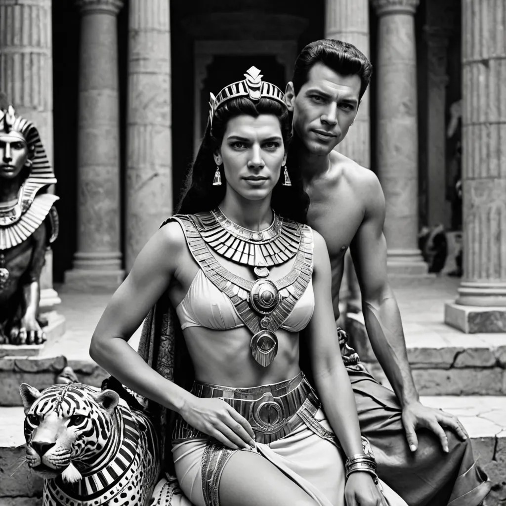 Julio César junto a Cleopatra Photo Style