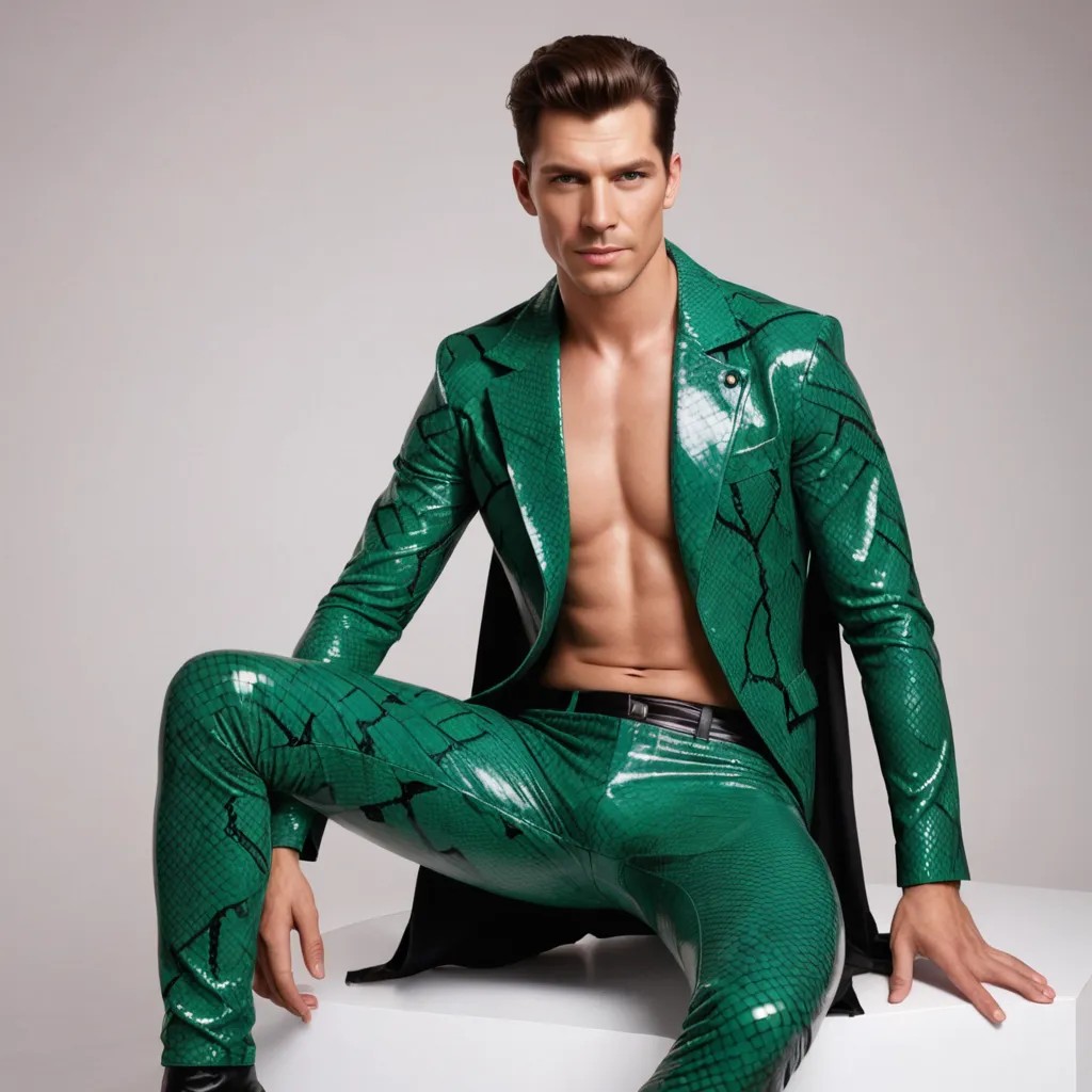 Latex Snake Costume Photo Style