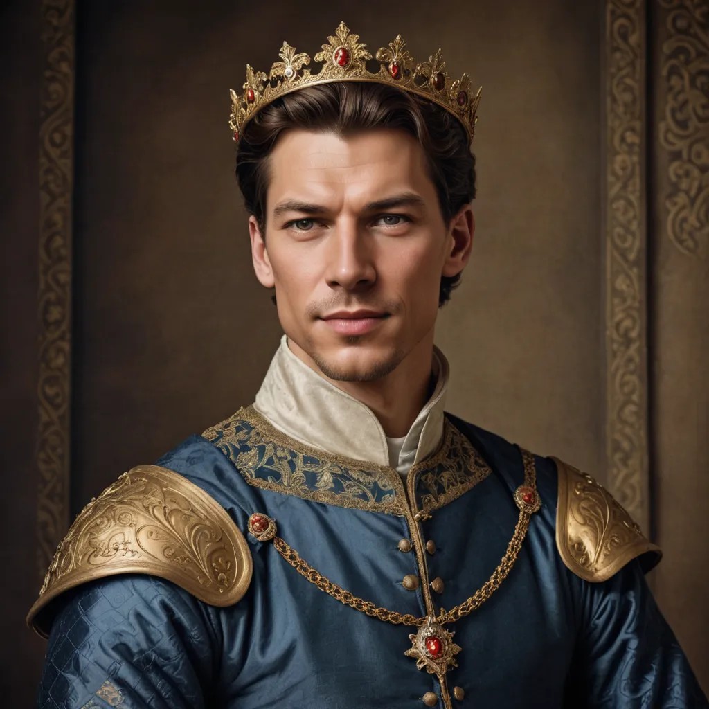 Medieval Royal Portrait Photo Style
