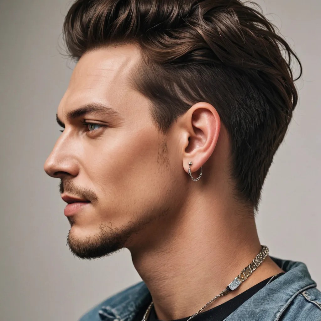 Multiple Earrings and Piercings Photo Style