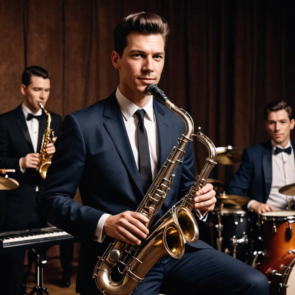 Playing in a Jazz Band Photo Style